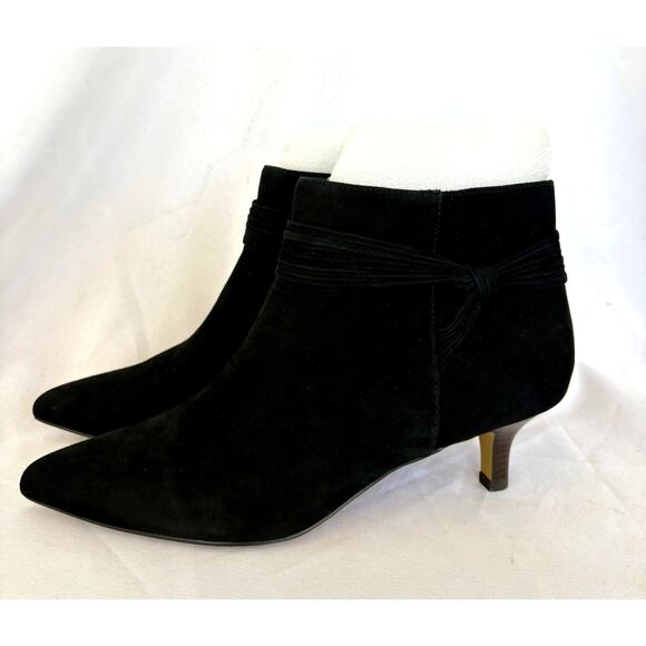 Bella Vita Shoes - Bella Vita Women's Jani Ankle Booties Boots Size 11M Black Suede Leather NWT